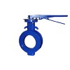 對夾式單偏心軟密封蝶閥，手柄蝶閥