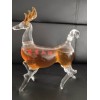 鹿茸血酒養生酒瓶創意玻璃小鹿造型工藝酒瓶動物小鹿玻璃酒瓶